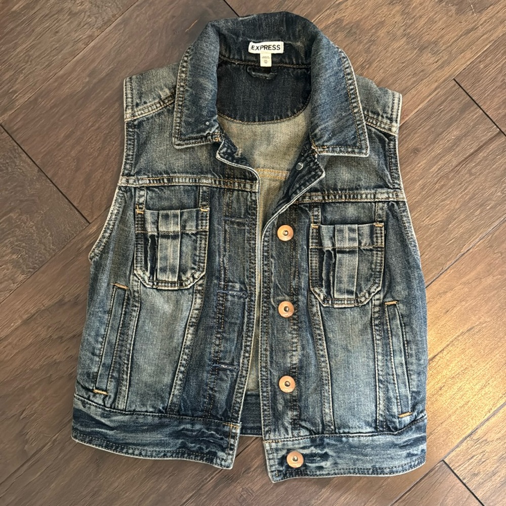 Express Denim Vest